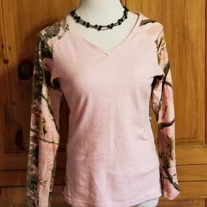 Cabela's pink & camouflage long sleeve